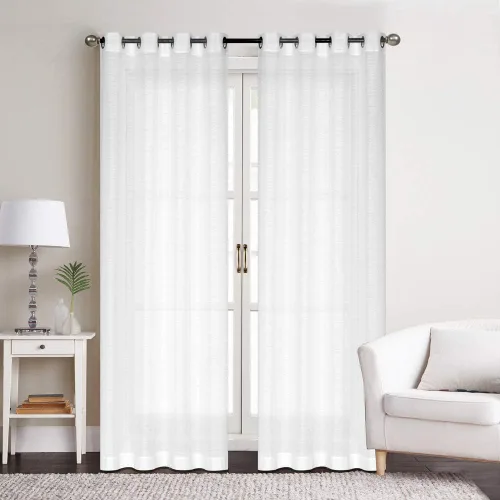 Vista 46 de Everyday Celebration Cortinas de ventana 100% opacas para puerta corrediza de ventana, cortinas opacas con forro térmico, cortinas con ojales
