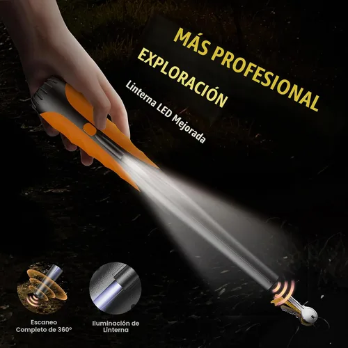 Vista 4 de Detector de Metales Pinpointer, 4 Modos de Búsqueda de Tesoros Localizador de Sonda Profesional Impermeable de Mano Varita Puntero, Detector
