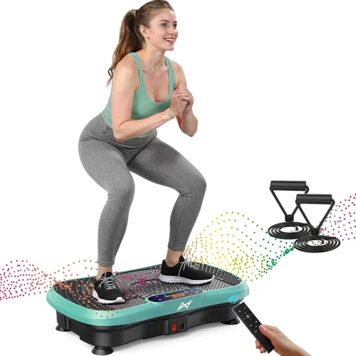 Vista 11 de AXV Vibration Plate Exercise Machine Fitness Platform Body Vibrating Board ARK.ROSA