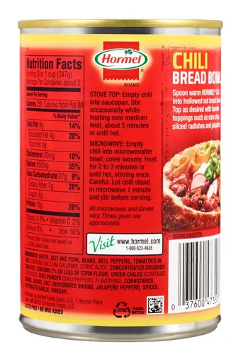 Vista 2 de HORMEL Chili natural con frijoles, 15 onzas (paquete de 12)