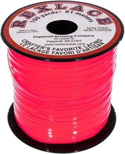 Vista 15 de Craft County Rexlace Plastic Craft Lace - Encaje para manualidades, 3/32 pulgadas (verde manzana)