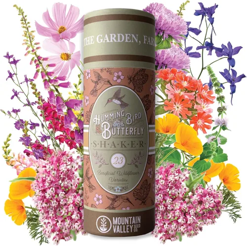 Vista 10 de Colección de agitador de semillas de flores silvestres para polinizadores - ~300,000+ semillas de flores silvestres para plantar - Incluye mezclas