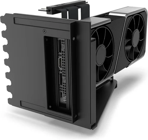 Vista 7 de NZXT Kit de montaje vertical de GPU - AB-RH175-B1-6.890 in PCIe 4.0x16 Cable elevador - Soporte de GPU - Soporte de acero resistente - Negro
