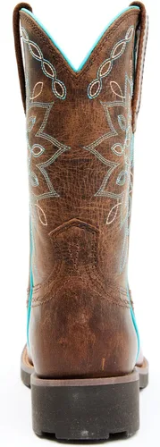 Vista 5 de Shyanne Botas Zenith Performance Western con punta cuadrada ancha para mujer - Bswfa20p12, Marrón