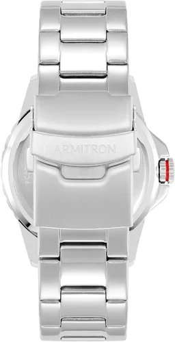 Vista 3 de Armitron Reloj de pulsera con función de fecha para hombre, 205526, Plateadoazul marino.
