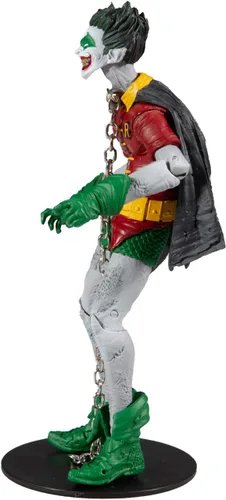 Vista 2 de McFarlane Toys DC Multiverse Robin Earth -22 (Dark Nights: Metal) Figura de acción de 7 pulgadas con piezas Build-A para figura de 'The Merciless