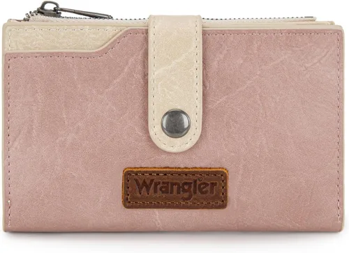 Vista 14 de Wrangler - Billetera para mujer con tarjetero plegable, cierre y ventana para identificación