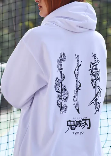 Vista 3 de Tokiobrand Sudadera con capucha de anime Kimetsu No Yaiba con capucha de Demon Slayer Anime Sudadera con capucha Ropa