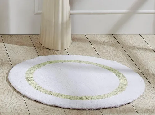 Vista 102 de Better Trends - Alfombra de baño 100% algodón reversible, altamente absorbente y lavable a máquina, suave, tapete de ducha para piso de baño