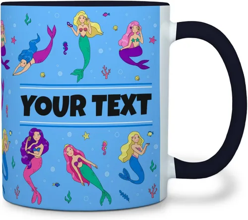 Vista 37 de Taza personalizada para niños – Mariposas – Nombre/texto personalizado, chocolate caliente de cerámica, cacao/taza de café para niñas, regalo