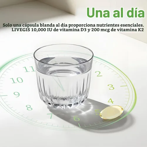 Vista 6 de Suplementos de vitamina D3 K2 con certificación NSF para huesos