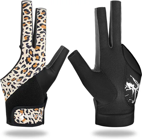 Vista 12 de YFY Guantes de billar para mano izquierda con 3 dedos, proceso de empalme, guantes deportivos de billar para hombres y mujeres