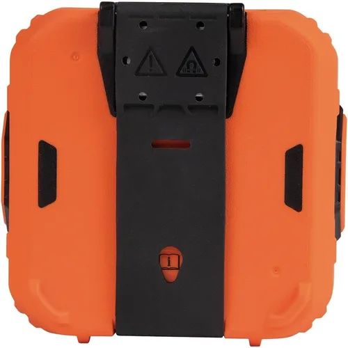 Vista 8 de KLEIN TOOLS AEPJS2 - Altavoz Bluetooth con tira magnética y gancho, recargable, inalámbrico y compatible con Aux, manos libres, tiempo