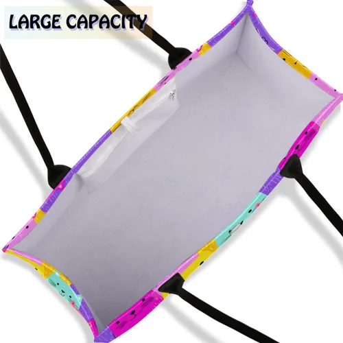 Vista 7 de Pardick Bolsa de mano reutilizable para mujer, bolsa de viaje, trabajo, compras, piscina y playa, A-04, Mediana