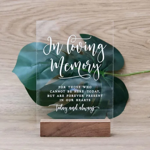 Vista 21 de Letrero de libro de invitados de audio para boda con soporte de madera - 5" x 7" aspecto de cristal transparente, letrero de libro de invitados
