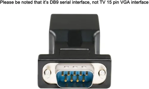 Vista 4 de DTECH Adaptador serie RS232 DB9 a RJ45 DB-9 hembra a RJ-45 hembra y convertidor DB9 macho a RJ45 hembra Ethernet