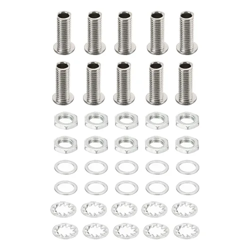 Vista 7 de PATIKIL Tornillos huecos de cabeza redonda M8x12mm, 4 en 1/60 piezas con orificio pasante con tuerca hexagonal y junta