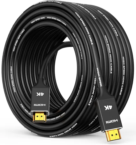 Vista 9 de Capshi Cable HDMI 4K, 3 pies/3.3 ft, soporte HDMI 2.0, HDR10, 18 Gbps, cable blindado HD de alta velocidad, negro, macho a hombre, para TV