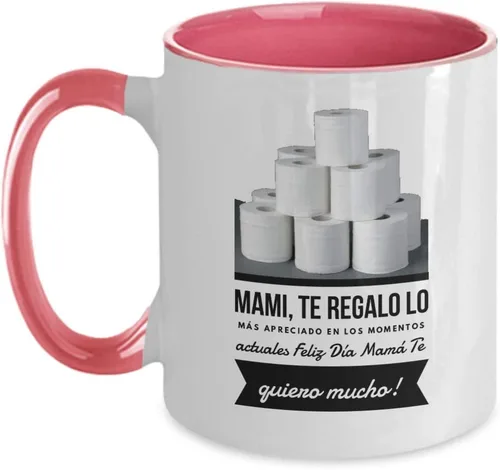 Vista 4 de Día de la Madre Taza de café original taza chistoza regalo para mamá, abuela, día de la madre