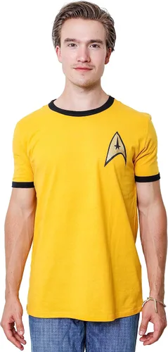Vista 2 de Star Trek The Original Series - Camiseta de uniforme para hombre y adulto