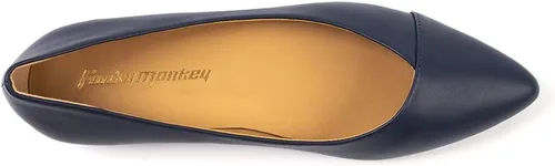 Vista 5 de FUNKYMONKEY Zapatos planos clásicos de ballet para mujer, zapatos planos casuales y cómodos