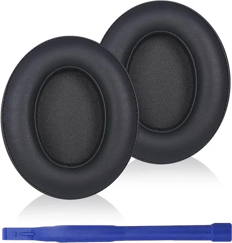 Vista 12 de Studio3 Almohadillas de repuesto para los oídos, almohadillas de piel de proteína suave, compatible con Beats Studio 2 Studio 3 B0500 B0501 Negro