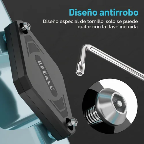 Vista 2 de Soporte de bicicleta para AirTag Gen 2 y 1, soporte oculto debajo de Negro - para AirTag