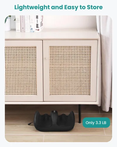 Vista 5 de Nekteck Masajeador de cuello y espalda beige y masajeador de pies portátil con calor FM12