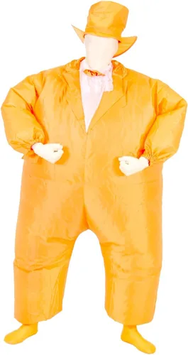 Vista 4 de Orange Tuxedo Chub Suit Adult Costume