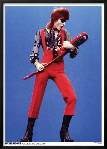 Vista 2 de AllPosters Póster de pared David Bowie Holland 1974 sobre marco negro, 23 x 33
