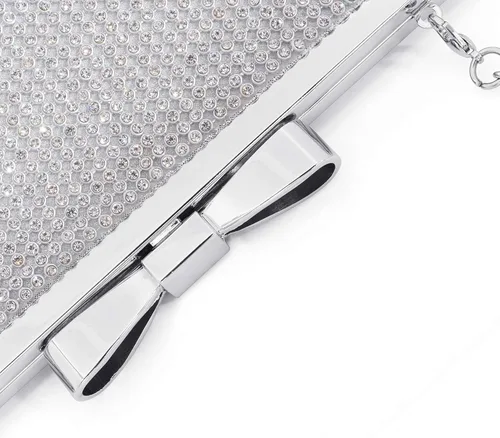 Vista 8 de Sumnn Bolsa de mano de noche, cóctel, graduación, diamantes de imitación brillantes, para novia y dama de honor, boda, fiesta, formal, para mujer