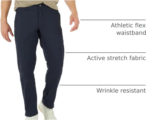 Vista 14 de Lee Pantalón cónico relajado con frente plano Extreme Motion para hombre