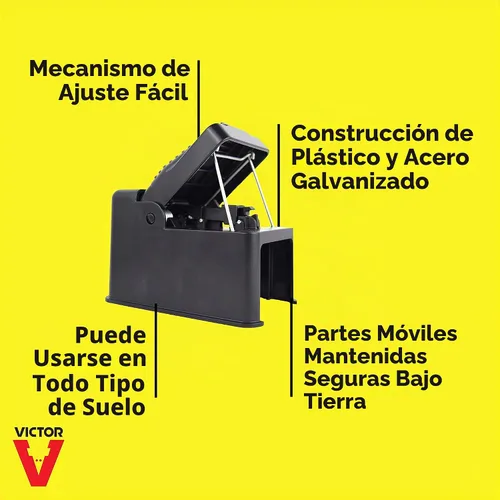 Vista 3 de Victor 0626 Black Box Gopher Trap - Trampas para Gopher - Trampa para Gopher