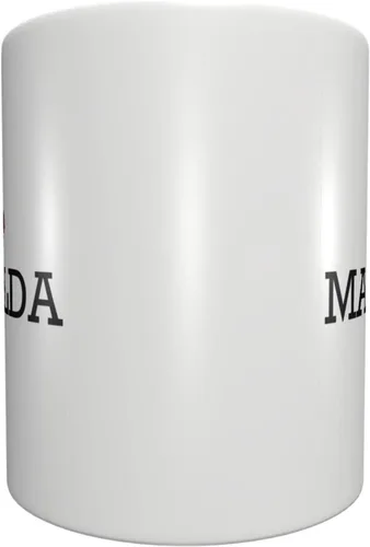 Vista 3 de Taza divertida con texto en inglés "I Love Mafalda", regalos para papá, cosas para adolescentes y niñas