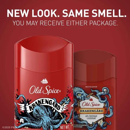 Vista 4 de Old Spice Wild Collection - Antitranspirante y desodorante Krakengard, 2.6 onzas (paquete de 3)