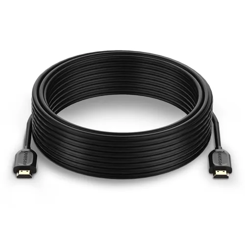 Vista 8 de Fosmon - Cable HDMI 2.0 de 0.3 m, 4K@60Hz, certificado premium en pared CL3, 18Gbps de súper alta velocidad, HDR, HDCP 2.2/1.4, 3D, ARC, 30AWG