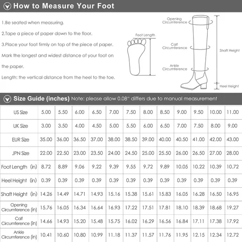 Vista 7 de DREAM PAIRS Women's Wide Calf Knee High Boots, Fur-lined Low Hidden Wedge Boots