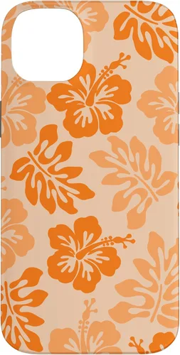 Vista 15 de Orange Hibiscus Y2K Tropical Floral Hawaiian Flowers Pattern Case for iPhone 17