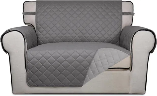Vista 49 de PureFit - Funda de sofá acolchada reversible, protector de muebles impermeable, funda de sofá lavable con espuma antideslizante y correas elásticas