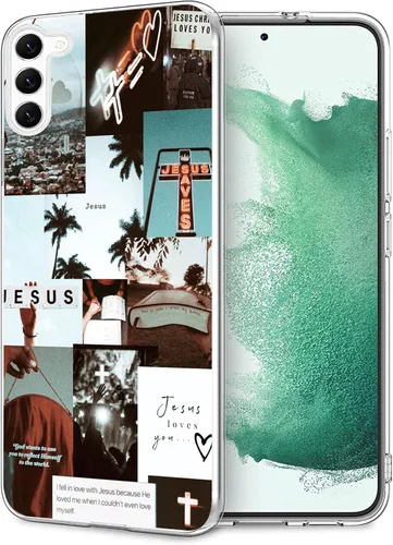 Vista 9 de Funda compatible con Samsung Galaxy A12, diseño retro de cruz cristiana, a prueba de golpes, funda de TPU suave para mujeres, niñas, niños y hombres