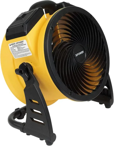 Vista 9 de XPOWER FC-100 - Ventilador industrial de alta velocidad para toda la habitación, circulador de aire, ventilador de piso, velocidad variable
