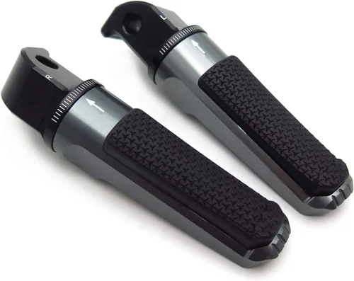 Vista 9 de Estriberas ajustables CNC Reposapiés Compatible con YZF TMAX XMAX N-MAX FZ1/FZ6 XJR1300/1200 MT03/MT07/MT09/MT10 [P/N: GZSP-SP-011-Y2]