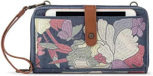 Vista 24 de Sakroots Artist Circle - Cartera/Brazalete grande para teléfono celular Aqua World