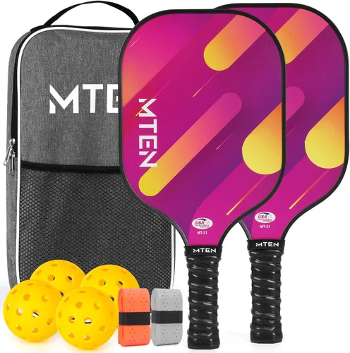 Vista 34 de Pickleball Paddles Set of 2 or 4, or Single Paddle – USAPA Approved Fiberglass Surface Pickleball Rackets Set for Men & Women