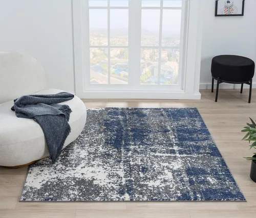 Vista 78 de Keen Home Design Alfombras de Área - 2x3 Que No Se Desprenden, Alfombras Abstractas para Cocina, Sala de Estar, Dormitorio, Comedor, Entrada Negro