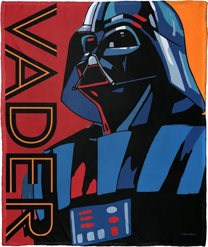 Vista 26 de Northwest Star Wars Manta Decorativa Silk Touch, 40" x 50", Villanos del Lado Oscuro