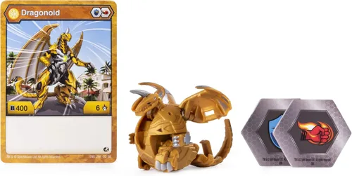 Vista 2 de Bakugan, criatura de transformación coleccionable de 2 pulgadas de alto, para edades de 6 años y más
