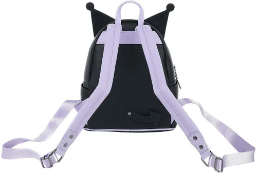 Vista 3 de Loungefly Sanrio Hello Kitty Kuromi Cosplay - Bolso de hombro con doble correa para mujer, Negro -, Classic