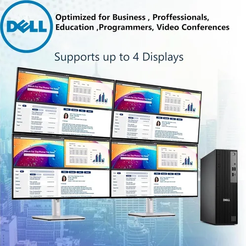 Vista 4 de Dell Escritorio Pro Slim QCS1250 SFF, nueva versión OptiPlex, 14ª generación i9-14900K (24 núcleos, hasta 6.0 GHz), 64 GB DDR5 RAM, 4 TB PCIe SSD