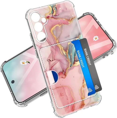Vista 43 de Funda para Samsung Galaxy S23 FE con protector de pantalla, suave, a prueba de golpes, transparente, floral, funda protectora para mujer, diseño
